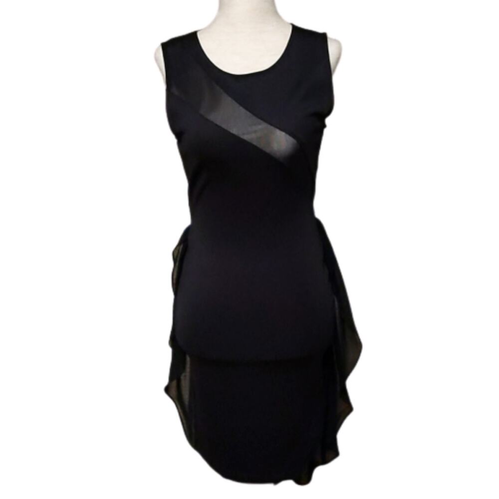It Girl Black Sleeveless Body-Con LBD Dress S